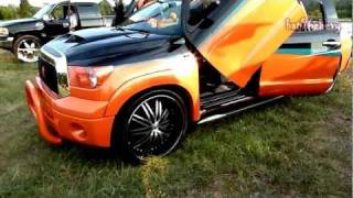 Miami Dolphins Toyota Tundra Truck on 26quot Lexani wheels Pt2  HD [upl. by Norted]