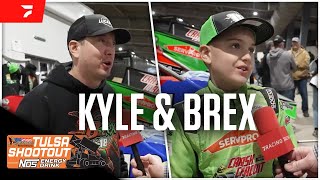 Kyle amp Brexton Busch Racing Together At Tulsa Shootout [upl. by Inessa86]