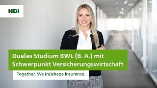 Duales Studium BWL B A mit Schwerpunkt Versicherungswirtschaft [upl. by Idmann273]