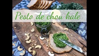 Pesto de chou kale vegan  Recette [upl. by Nnaynaffit625]