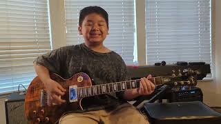 ACDC quotThunderstruckquot Guitar cover by 10 yo [upl. by Bronder]