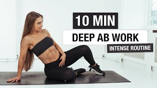 10 MIN DEEP AB WORKOUT No Equipment [upl. by Lrigybab560]