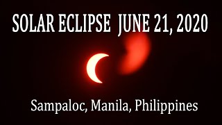 Solar Eclipse June 21 2020  Manila Philippines [upl. by Mark213]