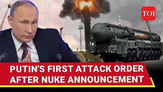 Putins Ballistic Revenge First ICBM Attack On Ukraine After Nuclear Doctrine Revised [upl. by Dlaregztif873]