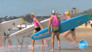 2015 Queensland Surf Life Saving Championships  Under19 Taplin Relay Final [upl. by Haorbed636]