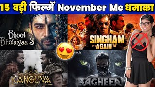 TOP 5 Upcoming Big Movies Releasing  November  2024  Hindi  Upcoming Bollywood amp South Film [upl. by Aihsercal765]