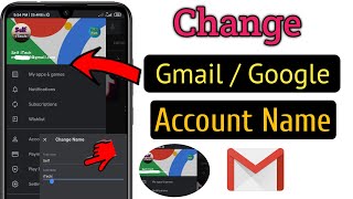 How To Change Gmail id or Google Account Name Easy amp Fast 2024 [upl. by Ahel522]