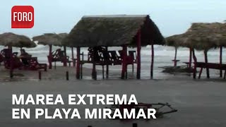 Se sale el mar en la Playa Miramar por el paso de Alberto  Expreso de la mañana [upl. by Dragoon]