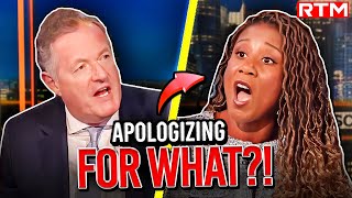 Woke RaceBaiter DEMANDS Apology On Piers Morgan Gets OBLITERATED Instead [upl. by Tess]