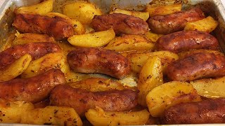 LINGUIÇA ASSADA COM BATATA  Receitas da Josi [upl. by Klute]