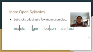 Open Syllables Lesson 1 [upl. by Nivets]