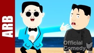 Psy vs Kim Jong Un  ANIMEME RAP BATTLES [upl. by Yanehc]