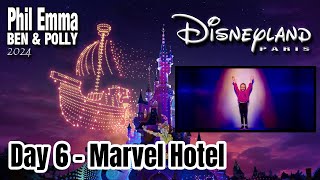 Disneyland Paris 2024  Day 6  Marvel Hotel [upl. by Crotty]