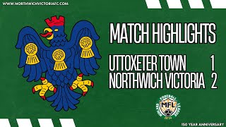 Uttoxeter Town v Northwich Victoria  MFL  10824 [upl. by Nnylarej]