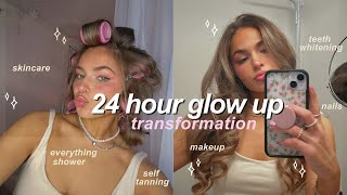 GLOW UP WITH ME 💅🏼🛁 24 hour self care transformation routine [upl. by Leontine255]