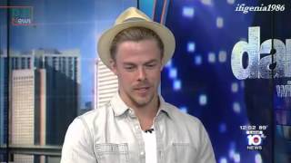 Derek Hough at Local 10 News  August 21 2015 [upl. by Popele6]