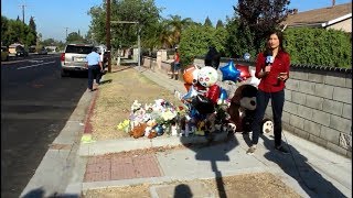 Montclair California  11 year old boy hit by car has died Memorial Site only [upl. by Irrot]