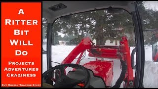 Kubota Tractor L3940 HSTC Clearing Snow [upl. by Acire597]