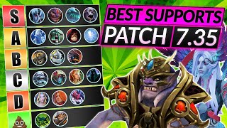 NEW SUPPORT HERO TIER LIST Patch 735  BEST Supports for EASY MMR  Dota 2 Meta Guide [upl. by Val]