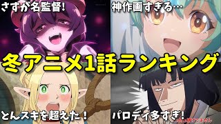 【全28作品】2024年冬アニメ一巡目感想ランキング！一話切り続出？なろう系多すぎ！ [upl. by Shriner]