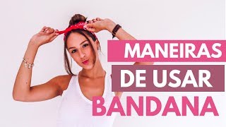 MANEIRAS DE USAR BANDANA  ESTILO TUMBLR [upl. by Georgina343]