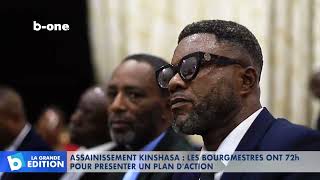 Assainissement Kinshasa  Les bourgmestres ont 72 pour présenter un plan d’action [upl. by Aisirtap]