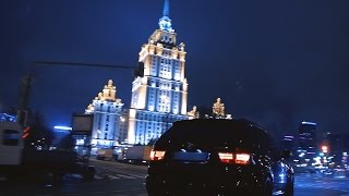 BMW X5M vs ML63 Moscow street racing [upl. by Adelice314]