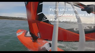 First time sailing my Severne Dyno 115 and Severne Gator 65 [upl. by Asylla]