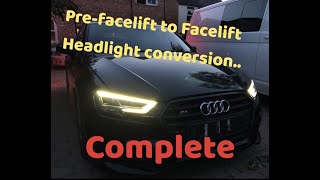 I facelifted  retrofitted my Audi S3 8v Headlights to the FL Version amp THEY WORK [upl. by Gesner576]