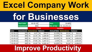 Office Work in Excel 🔥  Company Data Entry Work in Excel  Advanced Excel dataentryinexcel [upl. by Domella]