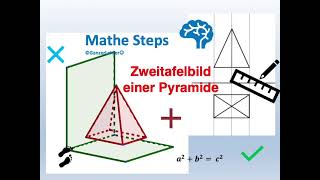 Konstruktion einer Pyramide im Zweitafelbild [upl. by Aiuqcaj]