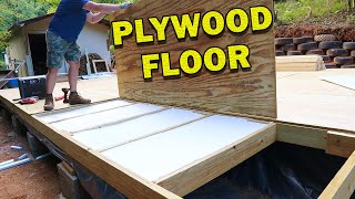 Install Shop Plywood Sub Floor 20x30 workshop [upl. by Worthington]