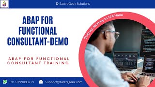 ABAP for Functional Consultant DEMO [upl. by Ahsinrev]