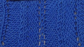 Chevron and Feather Stitch Pattern [upl. by Linskey]