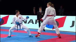 Lucija Lesjak vs Hana Kuklova  Karate TOP Ten Zagreb 2022 [upl. by Gorrono288]