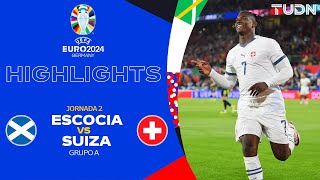 HIGHLIGHTS  Escocia vs Suiza  UEFA EURO 2024  J2  TUDN [upl. by Dupuy564]