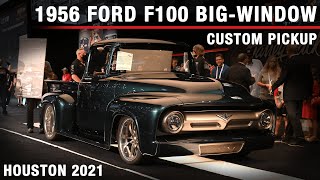 SOLD 1956 Ford F100 BigWindow Custom Pickup Truck  BARRETTJACKSON HOUSTON 2021 [upl. by Winsor]