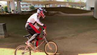 First official practice on a BMX track ouch March 2020 [upl. by Sykleb]