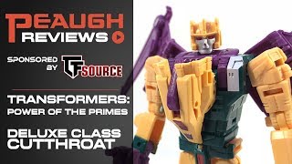 Video Review Transformers Power of the Primes  Deluxe Class CUTTHROAT [upl. by Sellers146]