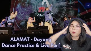 ALAMATs Dayang Dance Practice and Live Performance Reaction [upl. by Trakas897]