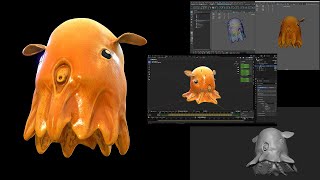 Grimpoteuthis  Dumbo Octopus Full Workflow  Ngchipv [upl. by Lauro]