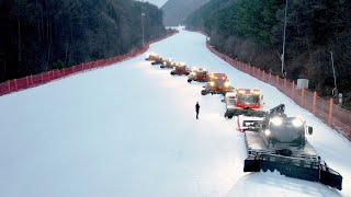 The Amazing Process of Building a Ski Resort Korean Ski Resort [upl. by Acquah]