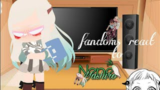 fandoms react to nene yashiro36•sleepy•cloud• [upl. by Avilys]