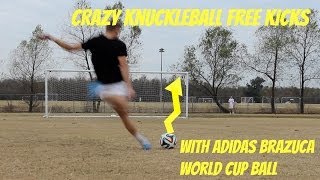 Crazy Knuckleballs With Adidas Brazuca World Cup Ball [upl. by Rolyak419]