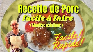 Recette de porc facile à faire une recette de porc à lananas [upl. by Ahsieyt]