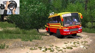 KSRTC Monster OffRoad Bus Driving  KSRTC Super fast bus  Euro truck simulator 2 bus mod [upl. by Brinkema700]