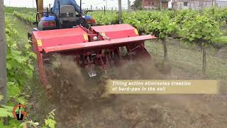 Gramegna  Spading Machine In Vineyard [upl. by Philipps]