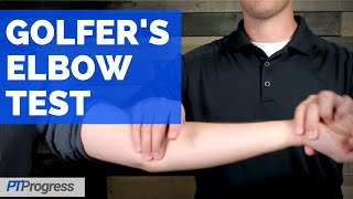 Golfers Elbow Test for Medial Epicondylitis [upl. by Annadiane]