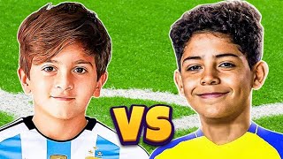 Thiago Messi vs Ronaldo JR  Who Is The Best⁉️ [upl. by Maunsell]