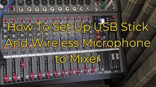 How to Set Up USB Stick To Audio MixerDepusheng DA12aboutlifeandmusic0918 [upl. by Ettesyl47]